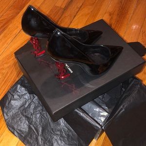 SOLD - YSL Saint Laurent Opyum Patent 110mm Pumps